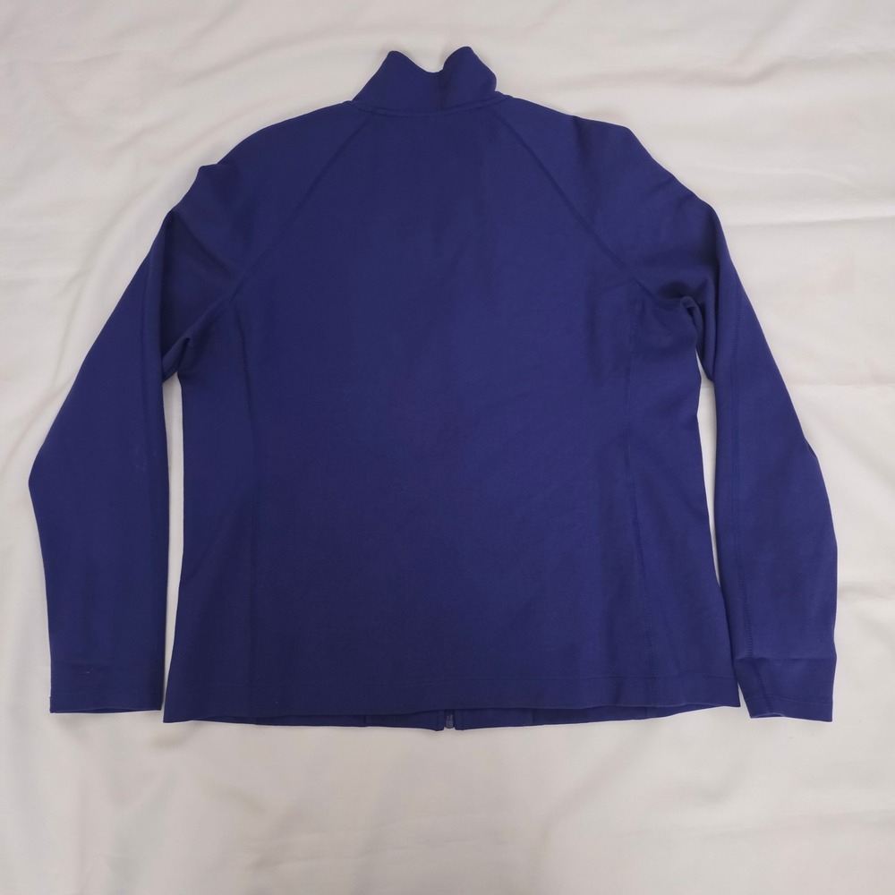 Lauren Ralph Lauren Royal Blue Full Zip Track Jacket Mock Neck Women's XL - Picture 4 of 12